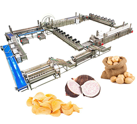 Automatic Potato Chips Production Line for 2 KG Frozen French Fries in Snack Food Industry