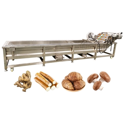 Multi-functional Bubble Vegetable Cleaning Machine for Industry Capacity 2000kg/h 9.4kw