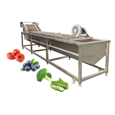 Multi-functional Bubble Vegetable Cleaning Machine for Industry Capacity 2000kg/h 9.4kw