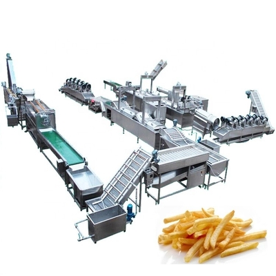 380V Food Processing Equipment Automatic Potato Processing Line Cassava Chips Making Machine