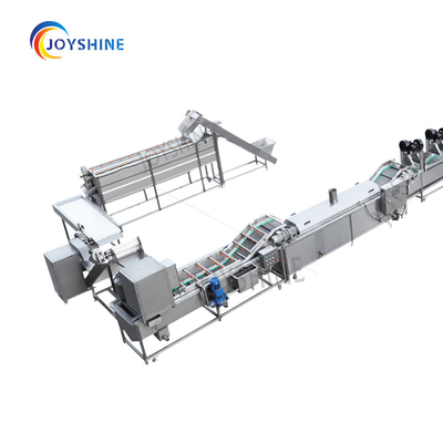 380V Food Processing Equipment Automatic Potato Processing Line Cassava Chips Making Machine