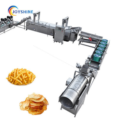 380V Food Processing Equipment Automatic Potato Processing Line Cassava Chips Making Machine