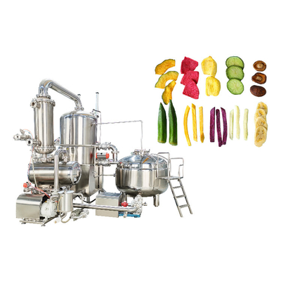 Electric Small Potato Chips Continuous Vacuum Frying Machine For Vegetable Fruit Carrot Chips