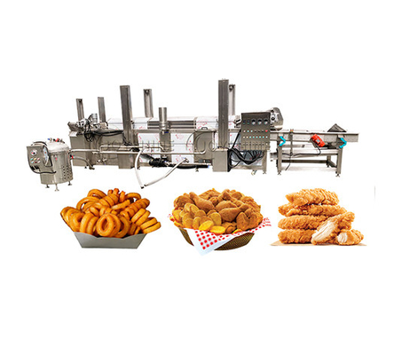 Automatic Discharge Continuous Frying Machine for Potato Chips Kurkure Pellets and Snacks