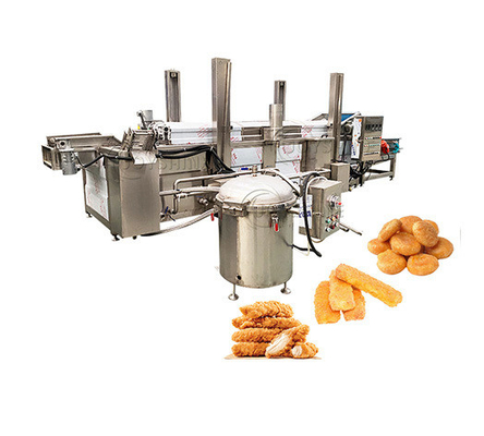 Automatic Discharge Continuous Frying Machine for Potato Chips Kurkure Pellets and Snacks