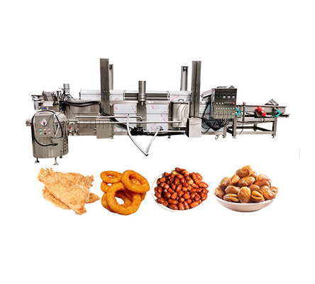 Automatic Discharge Continuous Frying Machine for Potato Chips Kurkure Pellets and Snacks