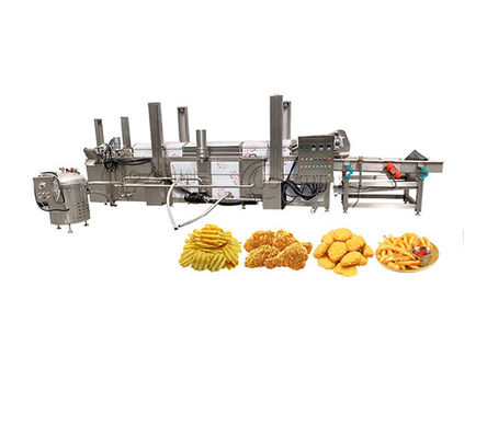 Automatic Discharge Continuous Frying Machine for Potato Chips Kurkure Pellets and Snacks