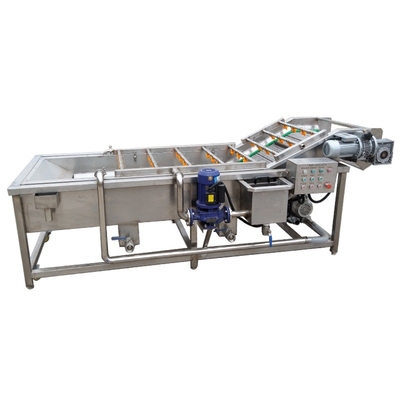 9.4kw 220v 380v Potato Vegetable Coriander Bubble Washer Machine 2000kg/H