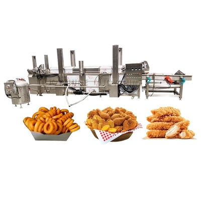 Continuous Conveyor Belt Dough Falafel Frying Machine for Food Beverage Shops in 2022
