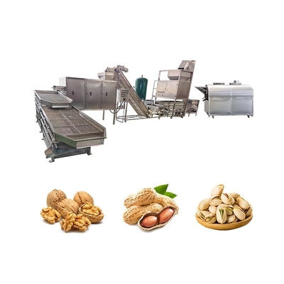 380V Sand Nut Snack Single Double Rotary Roller Seasoning Flavoring Production Line