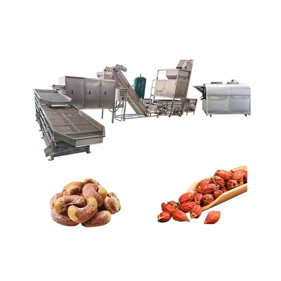 380V Sand Nut Snack Single Double Rotary Roller Seasoning Flavoring Production Line