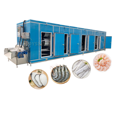 Tunnel IQF Fast Freezing Cryogenic Blast Freezer Machine With Freezing Time
