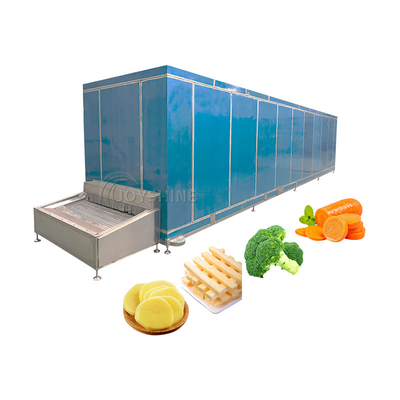 Tunnel IQF Fast Freezing Cryogenic Blast Freezer Machine With Freezing Time