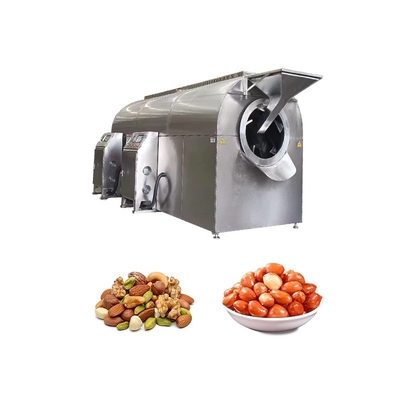 Commercial 200KG Drum Rotary Nut Roasting Machine For Peanut Roaster Machinery