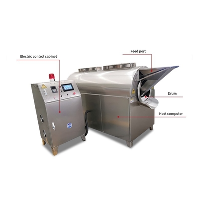 Commercial 200KG Drum Rotary Nut Roasting Machine For Peanut Roaster Machinery