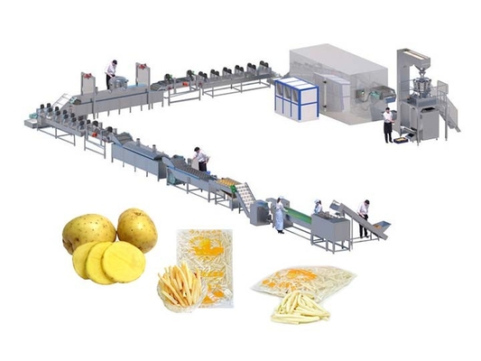 High-Efficiency Fully Automatic French Fries Production Line | Customizable Potato Chips Processing Equipment | Ideal for Food Processing Plants